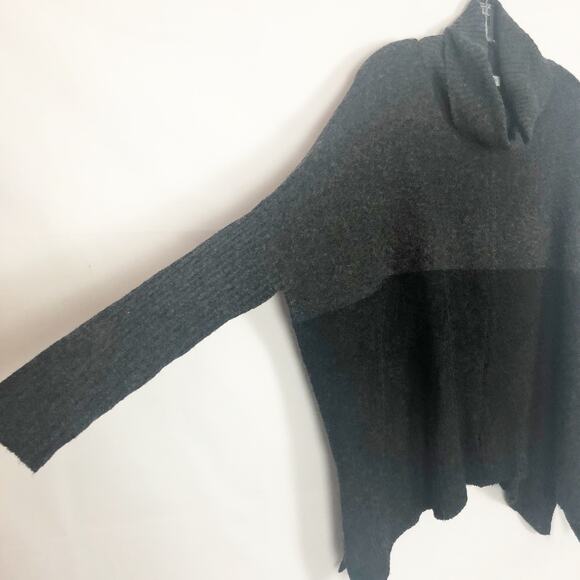 Beach Lunch Lounge Cowl Neck Color Block Sweater Size XS Oversized Fit - Picture 5 of 12